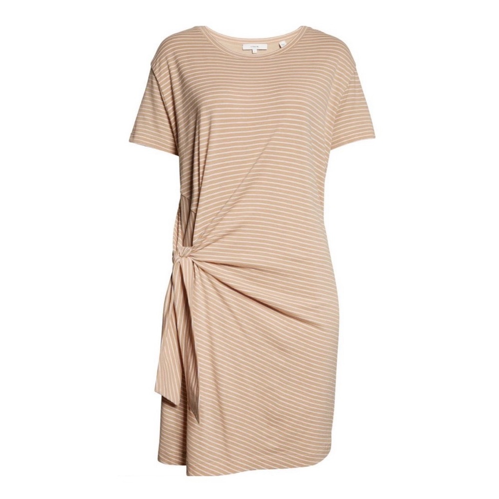 Vince NWT Classic Stripe Side Tie Dress